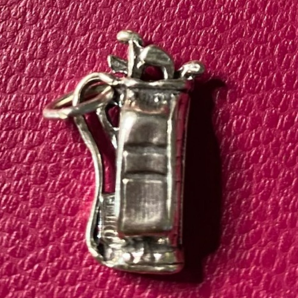 New! Large Golf Bag .925 Charm